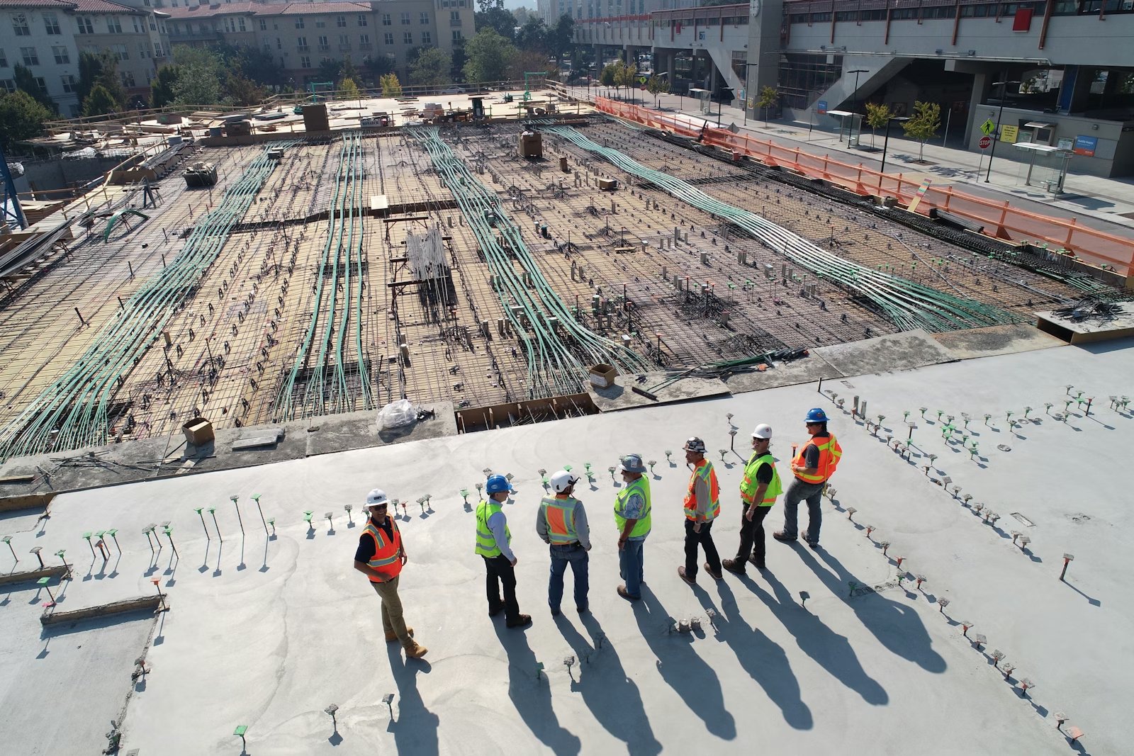 Obra comercial em execução
